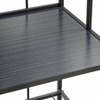Buylateral Liv Metal Baker's Rack Black/Gray: 5-Tier Storage, Mid-Century Modern Design, Laminate Surface - 3 of 4