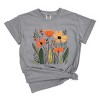 Simply Sage Market Orange Wildflowers Garment Dyed Tee - 2 of 4