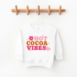 The Juniper Shop Retro Hot Cocoa Vibes Mug Toddler Graphic Sweatshirt - 5/6 - White - 1 of 2