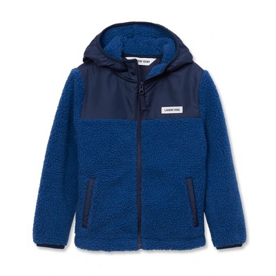 Lands' End Kids High Pile Fleece Hooded Jacket