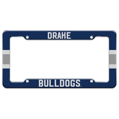 Drake University Stripe License Plate Tag Frame