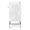 Set of 2 Rupelt End Table Sets with USB Port Antique White - miBasics: Faux Marble Top, Metal Hardware, Contemporary Style - 4 of 4