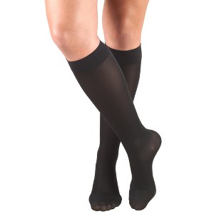 Truform Women's Compression Stockings, 15-20 mmHg, Knee High Length, Closed Toe, Opaque - 1 of 4