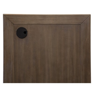 Weathered Dove Wood Executive Desk with Filing Cabinet and Drawer