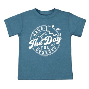 The Juniper Shop SmileyWorld Have The Day You Deserve Circle Toddler Short Sleeve Tee - 1 of 4