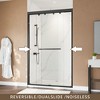 Lirago 48x75" Double Slider Glass Cabinet Door Kit - Tempered Glass Aluminum Track Anti-Derail Wheels Compact Bathroom Black - 4 of 4
