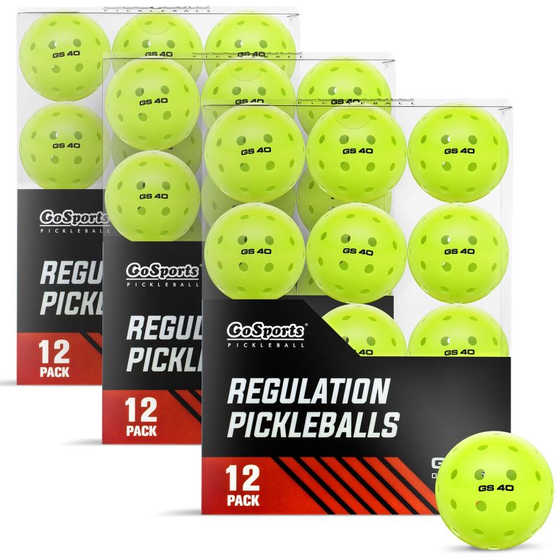 GoSports GS 40 Pickleball Balls - 36 Pack of Regulation USAPA Pickleballs, 1 of 2