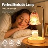 FAAYFIAN Adjustable Candle Warmer Lamp with Timer,Wood Base Metal Shade,Birthday Gifts for Women Mom - 2 of 4