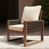 YARDSIGHT  Elegant Outdoor Wooden Chair with Cozy Soft Cushions for Garden Relaxation - 2 of 4
