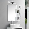 LLHZSY Minimalist Linear LED Vanity Light Dimmable Metal Wall Sconce - 23 1/2 inches - Black/6000K Cool White Light - 4 of 4