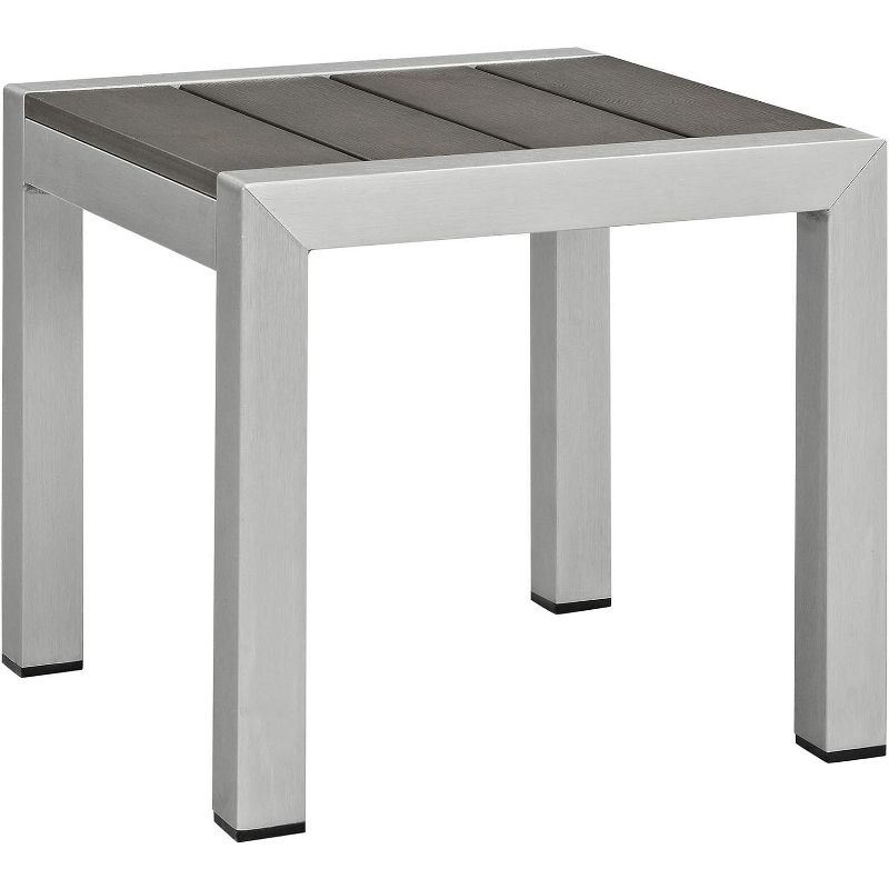 Modway Shore Outdoor Patio Aluminum Side Table, 1 of 2