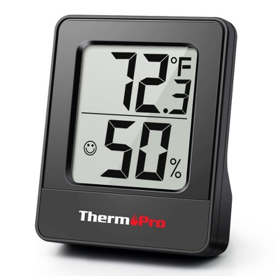 Thermopro Tp53w Digital Thermometer Indoor Hygrometer, Temperature Humidity  Monitor With Min Max Records And Comfort Indicator, Backlight Display Room  Thermometer Humidity Sensor : Target