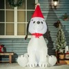 SEVOBAL Inflatable Holiday Decorations Christmas Inflatables Decoration low Up Outdoor Holiday Decor for Xmas Party Garden Lawn, White, 42"*42"*72" - 2 of 4