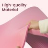 Fitvids 1/2-Inch Thick High Density Foam Exercise Yoga Mat with Carrying Strap, For Cushioning The Body Against Hard Floors, Pale Pink - 3 of 4