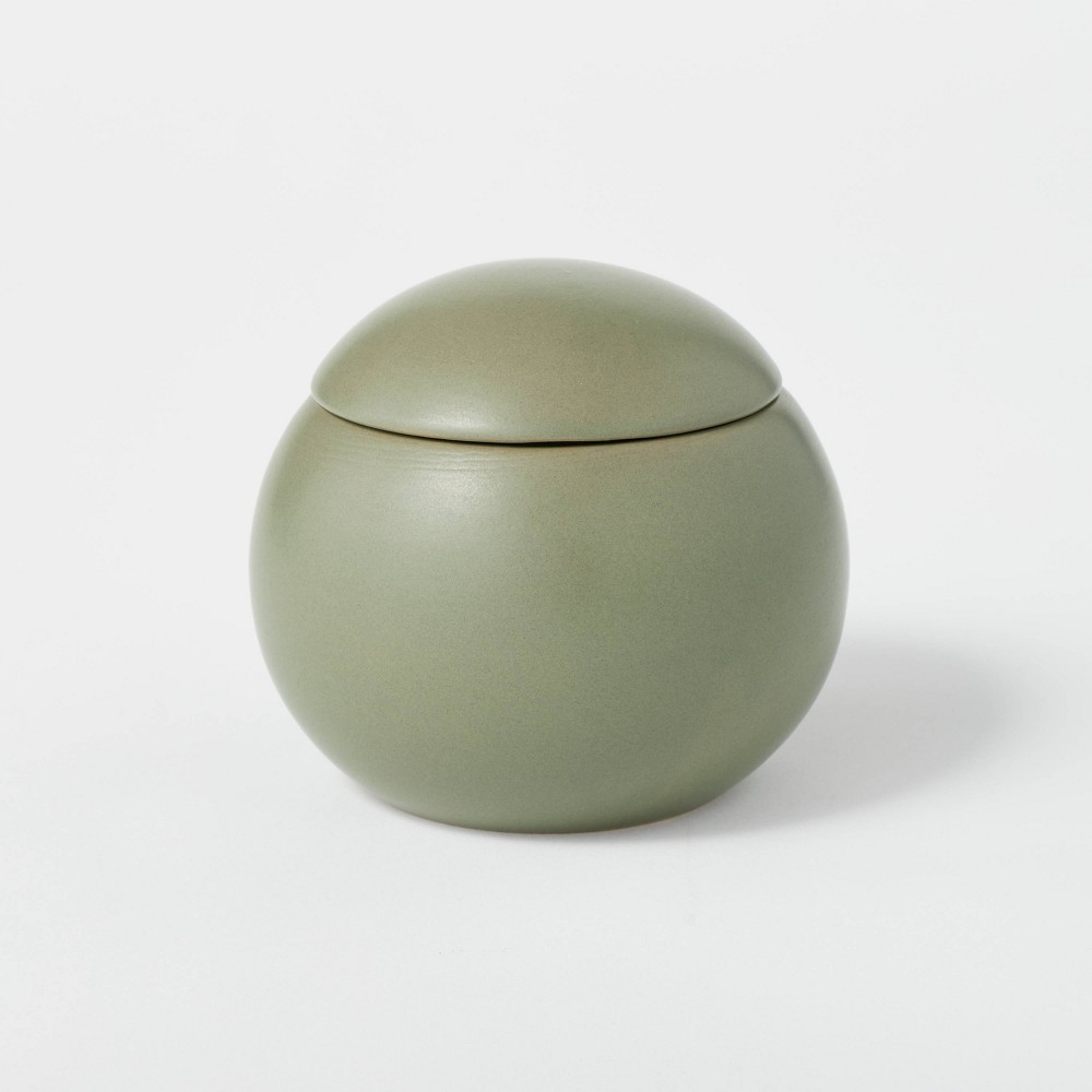 12.5oz Ceramic Sphere Jar Bergamot and Peppercorn Candle - Threshold designed with Studio McGee