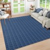 Modern Washable Non Slip Area Rugs for Living Room, Soft Contemporary Textured Throw Carpet for Bedroom Home Office - 3 of 4