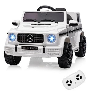 12V Kids Ride On Car, Patikuin Licensed Mercedes Benz G63 Car for Kids w/Remote Control - 1 of 4