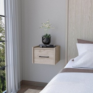 NicBex 13.2 inch Floating Nightstand with Drawer,Wall-Mounted Side Table with Sleek Handle,Bedside Table for Bedroom,Living Room - 1 of 4
