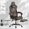 Gaming Chair, Video Game Chair with Massage Lumbar Support and Footrest, Comfortable Ergonomic Computer Chair - 4 of 4