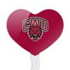 Central Washington University Primary Logo Heart Love Cupcake Picks Toppers Decoration Set of 6 - 2 of 4