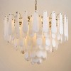 31.5" 6-Tier Luxury Alabaster Chandelier for Dining, Living, and Foyer - 2 of 4