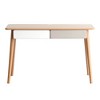 NicBex Solid Wood Computer Desk, Slim Design with 2 Drawers, Natural Wood Finish for Home Office or Study, Natural - 4 of 4