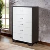 NicBex Rustic 5-Drawer Tall Bedroom Dressers,Chest of Drawers for Bedroom,Entryway,Wooden Dresser Chest - 2 of 4