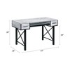 Computer Desk with Keyboard Tray, 2 Storage Drawers, and Metal Frame - 2 of 4