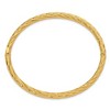 Black Bow Jewelry 5.5mm 14k Yellow Gold Fancy Swirl Hinged Bangle Bracelet , 7 Inch - 2 of 4