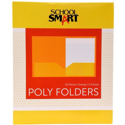 FOLDER SCHOOL SMART TWO-POCKET HEAVYWEIGHT POLY