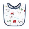 Hudson Baby Infant Boys Cotton Bibs, Green Farm Animals, One Size - 4 of 4