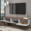 Atelier Mobili Floating TV Stand Floating Entertainment Center TV Stand Wall Mounted and Floating Shelf for Under TV - 3 of 4