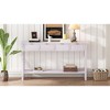 Contemporary Entryway Console Table with 4 Drawers and Bottom Shelf - 3 of 4