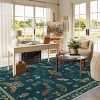 Lahome Machine Washable Back to College Series Animal Life Insects Area Rug - Nature-Inspired Carpet for Living Room, School, Bedroom, or Entryway - 2 of 4