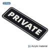 Unique Bargains Acrylic Self-Adhesive Decor Home Office Private Door Sign - 3 of 4