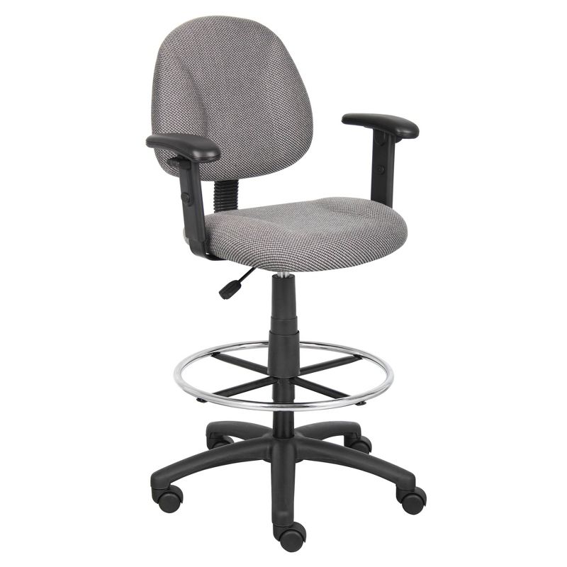 Drafting Stool with Footring and Adjustable Arms - Boss Office Products, 3 of 10