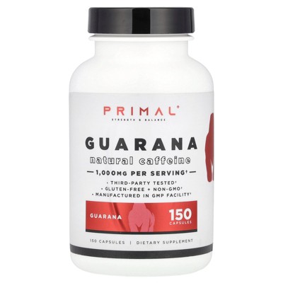 PrePrimal Guarana, 150 Capsules (500 mg per Capsule)