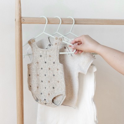 Speckled Green Wheat Straw Baby Clothes Hangers, 30-Pack