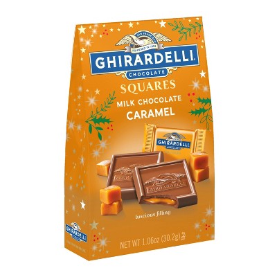 Ghirardelli Holiday Limited Edition Milk Chocolate Caramel Squares - 1.06oz