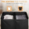 140L Laundry Hamper 2 Section, Double Laundry Basket with Lid, Large Dirty Clothes Hamper with Removable Liner Bags - 4 of 4