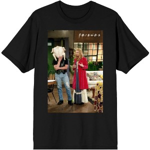 Men's Black Friends TV Show Shirt, Turkey-Head Joey - 1 of 1