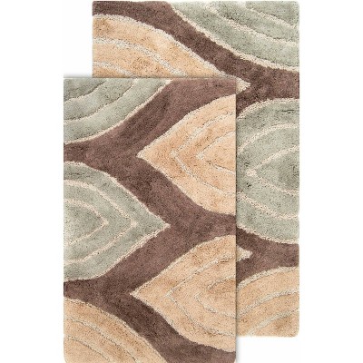 2pc Pebbles Bath Rug Set Dark Gray - Chesapeake Merchandising : Target