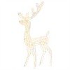Reindeer Christmas Decoration Warm White Acrylic Large - 2 of 4