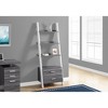 Bookshelf, Bookcase, Etagere, Ladder, 4 Tier, 69"h, Office, Bedroom, Grey And White Laminate, Contemporary, Modern - 2 of 4