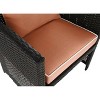 Home Fashions International 4pc Pillow & Deluxe Outdoor Cushion Set - 3 of 3