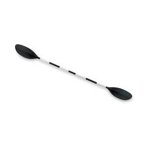 INTEX 69629E 86" Kayak Paddle: Ribbed Spoon Shaped Blades – Lightweight Shaft – Comfortable Grips – 3-Position Feather Adjustability – TUV RL Approved - 1 of 4