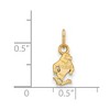 Black Bow Jewelry 10k Yellow Gold Georgia Southern Eagles NCAA Extra Small Pendant - 2 of 3