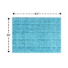 Knightsbridge Summer Tile 220 GSF Non Skid Back Bath Rug 24 x 40 - Aqua - 2 of 4