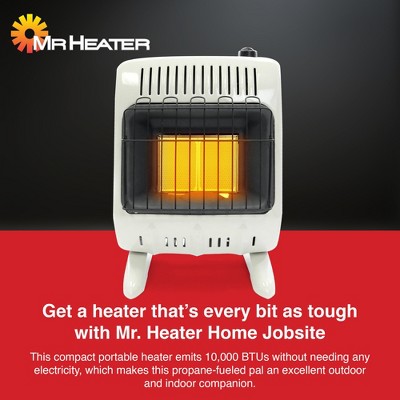 10,000 BTU Cream Propane Wall Heater with Thermostat
