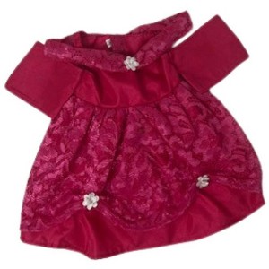 Doll Clothes Superstore Handmade Hot Pink Princess Dress Fits 15-16 Inch Cabbage Patch Kid And Baby Dolls - 1 of 4